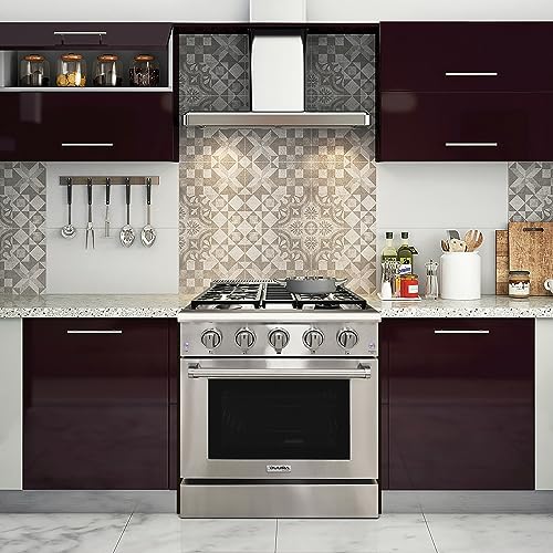 Duura Elite DE300GRTSS Gas Range With 4 Burner Cooktop Freestanding 30-Inch thumb #1