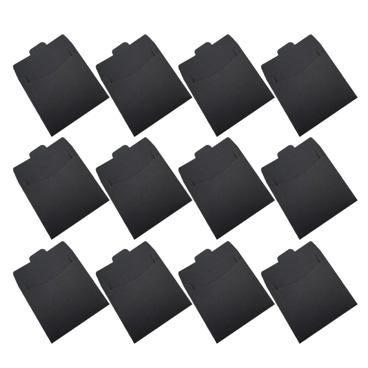 100 Pièces Lot de Pochettes CD Papier Noir Durables Rangement Multifonction pour Cartes Billets et Documents Étuis Compacts et Élégants pour Stockage CD DVD