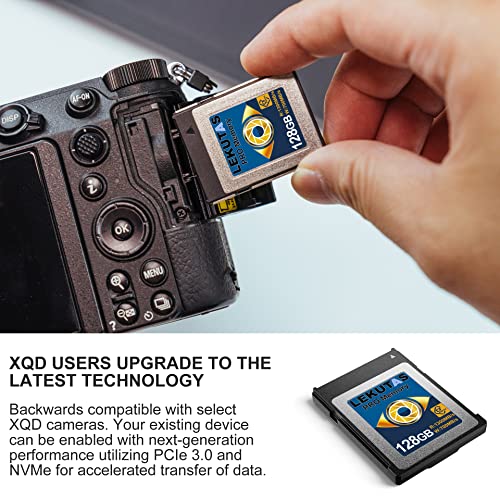 128GB CFexpress Type B Memory Card, R1300MB/s W700MB/s CFX xqd Cards Type B for Cameras 8K RAW, Compatible with Nikon Z6/Z7/D6, Canon EOS-1DXMark III/EOS-R5, Panasonic S1/S1R, DJI Ronin 4D