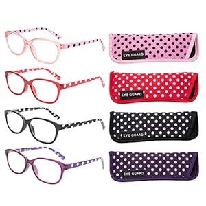 Eyeguard 4 Pary Okulary do Czytania Groszki