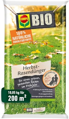 Compo BIO Herbst-Rasendünger, Dünger mit 3 Monate Langzeitwirkung...
