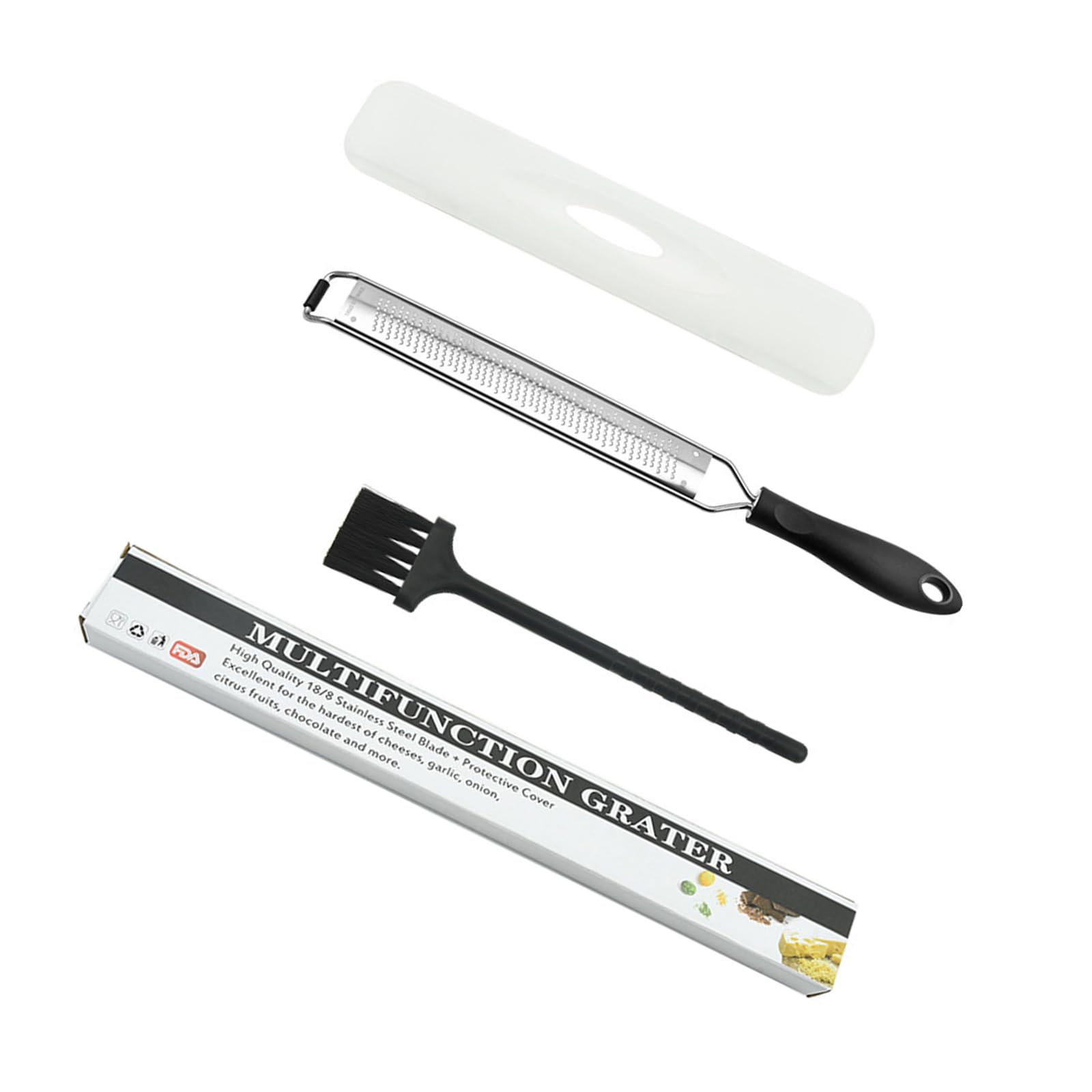 YTtkku Stainless Steel Cheese Chocolate Zester for Baking and Cooking with Ergonomic Handle and Sharping Blading Kitchen Tool Baking Grater