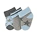 Sterntaler Unisex Baby eerste sok. Sterren, verpakking van 3 Socken, Silber Mel., Einheitsgröße EU