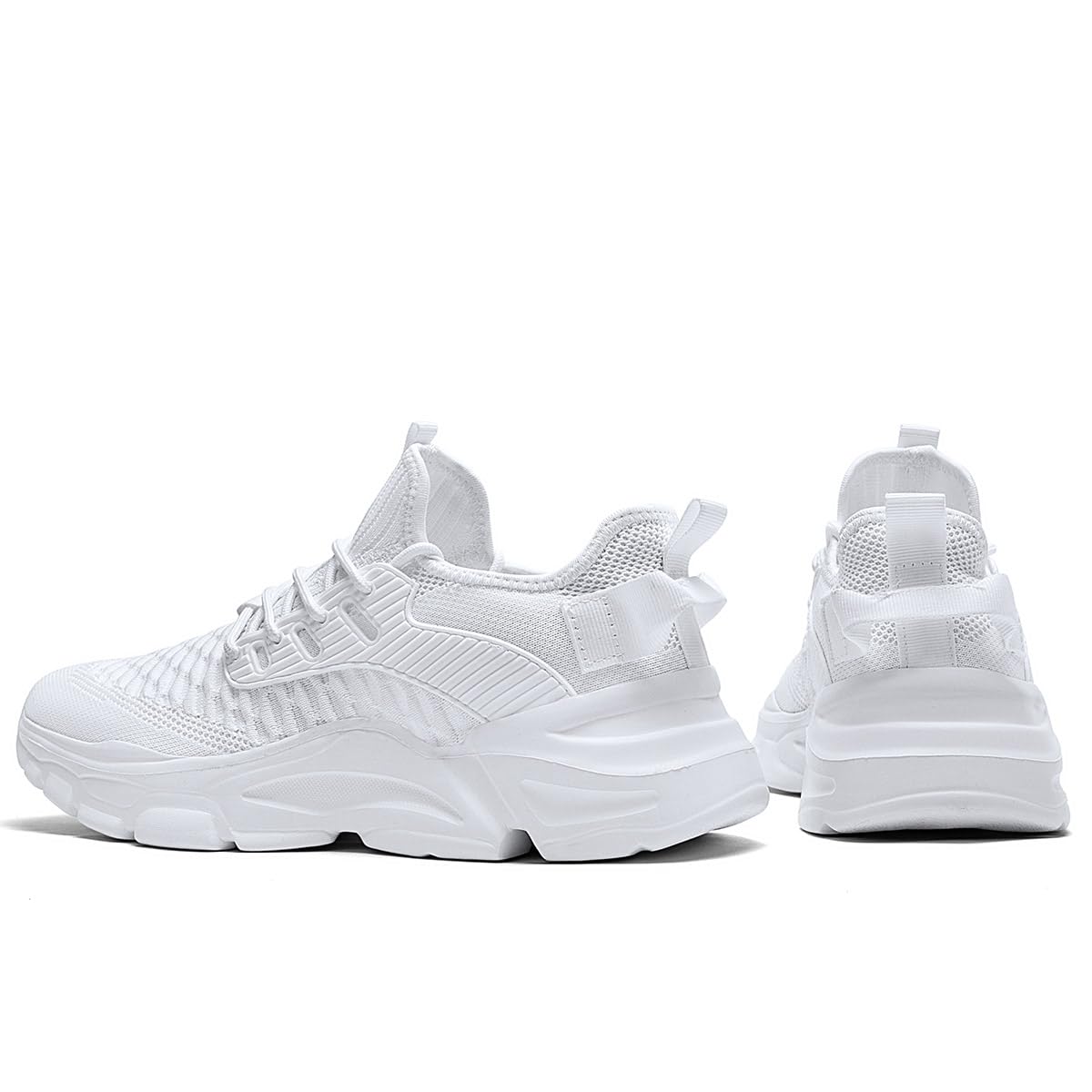 Men's Slip on Walking Shoes Tennis Running Sneakers Lightweight Breathable Casual Soft Sole Comfort Work Gym Trainers