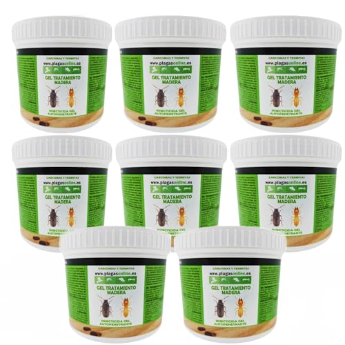 Anti Carcoma y Termitas Madera 400ml – Tratamiento Mata Carcoma Profesional | Eliminar Carcoma en Muebles | Insecticida en Gel: Autopenetrante Curativo y Preventivo (8)