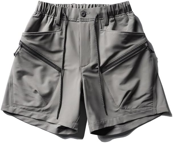 Men Women Cargo 5 Inch Shorts Multi Pocket Quick Dry Breathable Hiking Cycling Outdoor Casual