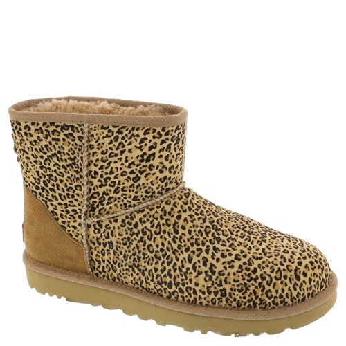 UGG Women's Classic Mini Speckles Boot, Chestnut, 6