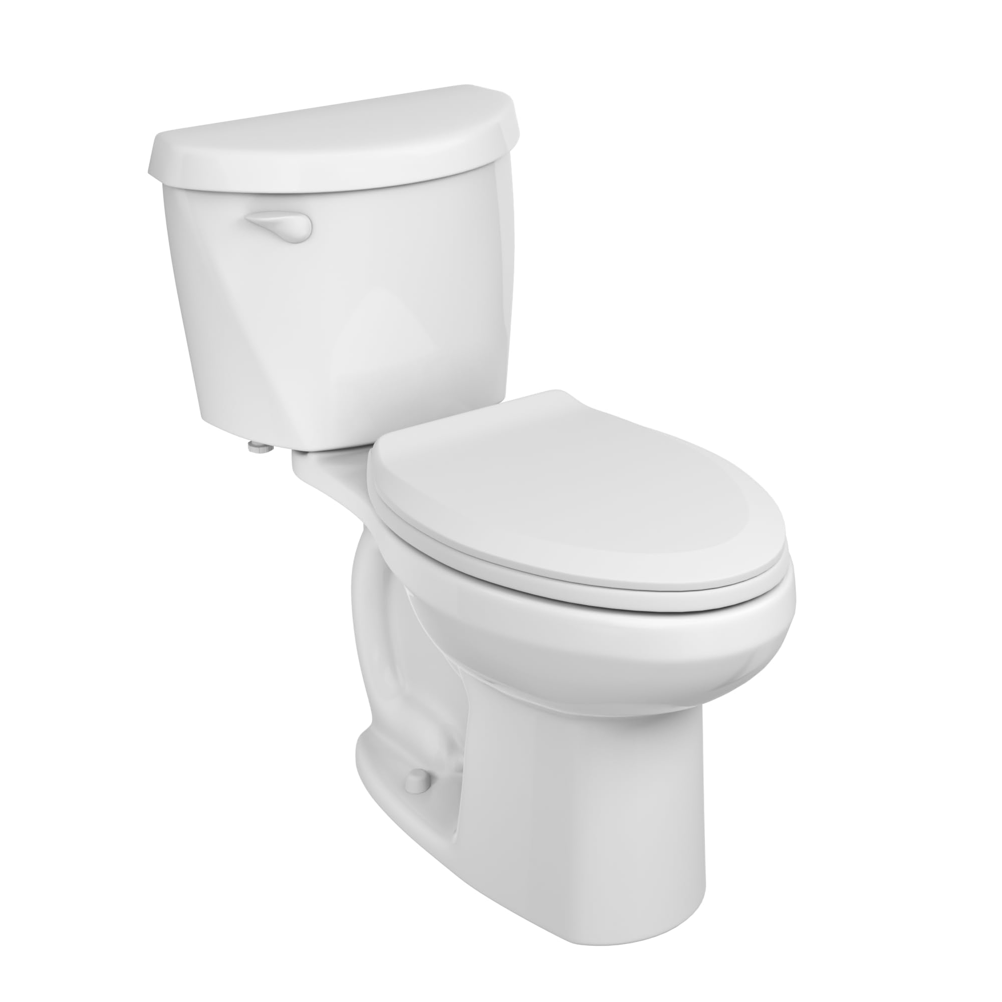 TANK AMD LID ONLY American Standard 607AA001.020 Colony 3 Two-Piece Toilet with Toilet Seat and Wax Ring, Elongated Front, Chair Height, White, 1.28 gpf