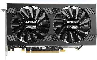 WITHTECH Tarjeta gráfica AMD Radeon RX 580 8G GDDR5 256Bit PCI Express 3.0 × 16 HDMI + DP