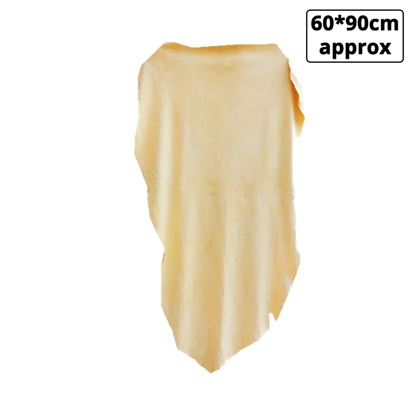 Paño de Limpieza 1 Uds. Coche Extra Grande Motocicleta Secado Natural Aproximadamente Forma Libre Limpieza paño de Cuero Lavado(60X90 cm Approx)