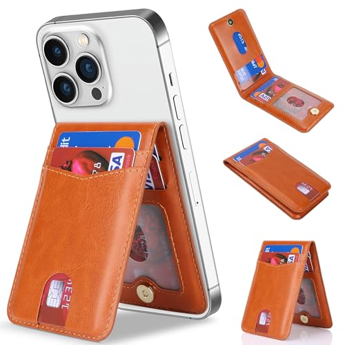 Portefeuille magnétique et porte-cartes Cavor marron C pour smartphone