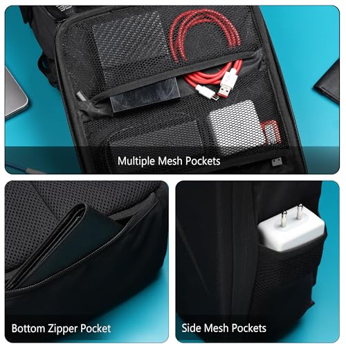 Image of GadgetBite Camera Bag Hardshell Water Resistant Professional Camera Backpack with Rain Cover Customizable Shockproof Lens Pockets for DSLR Lenses Go Pro Canon Nikon Sony Cameras Accessories