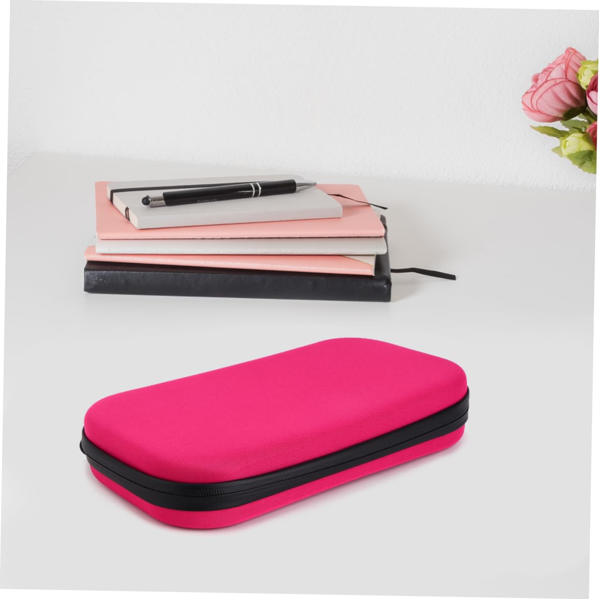 Happyyami Foetal Heart Non- Non- Non-medical Non-medical Non-medical Stethoscope Carrying Pouch Portable Eva Storage Case with Zipper Protective Auscultator Bag Pink for Home Use and Travel