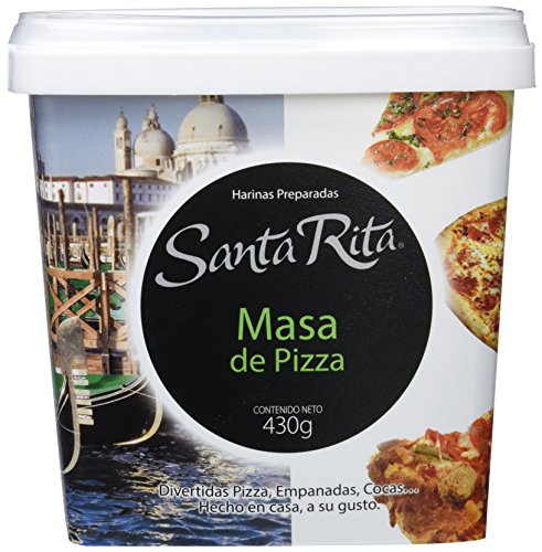 Santa Rita Harina para Masa de Pizza - 6 Paquetes de 430 gr - Total: 2580 gr