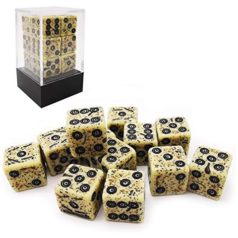 Bescon Ancient Bone Effect D6 Dice Set Cover