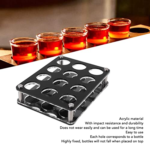 Soporte para botellas de vino de acrílico 12 espacios miniatura 2