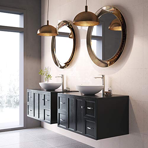 Vigo Lotus 16 Inch Diameter Over The Counter Freestanding Matte Stone Round Vessel Bathroom Sink In Matte White - Sink For Bathroom Vg04015 #TOP3