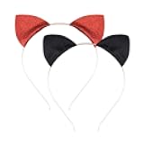 ShiQiao Spl Cat Ear Headband Hairbands Halloween Headbands Cosplay Costume Halloween Cosplay Accessories Cat Ears Hair Band