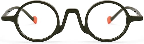 Miniatura 6 de Zeelool Gafas de acetato retro gafas redondas para montura unisex con lente transparente sin receta ZJGA754158