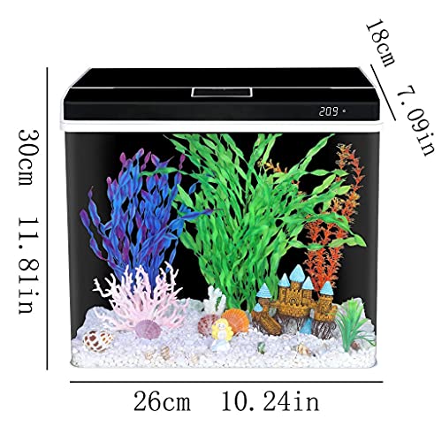 ZHANGJINYISHOP2016 Vis Tank Creatieve Vis Tank Aquarium Kleine Desktop Thuis Kantoor Ecologische Glas Vis Tank Sier Vis… - Afbeelding 3