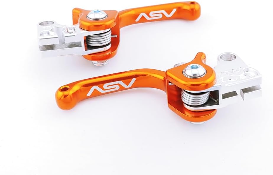 ASV F3 Series Unbreakable Front and Rear Brake Levers for Yamaha PW50 (2004-2024) (Orange) - RFF30303-o