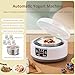 Probiotic Yogurt Machine Fully Automatic Yogurt Machine 1.2L, Timer and Constant Temperature Control, Food grade stainless steel liner with 5 Glass Jars for Homemade Greek, Vegan or Flavored Yogurt