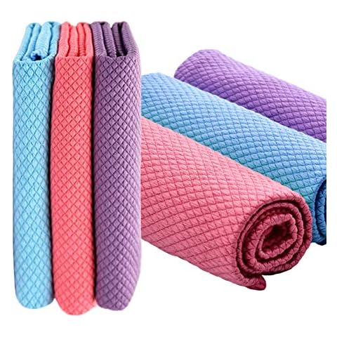 6 Pack Easy Clean Nanoscale Cloth, Lint Free Pro Fibre Absorbent Microfiber Polishing Cleaning Cloth, Reusable Microfiber Dish Cleaning Cloths Without Leaving Marks for Home Cleaning Cover