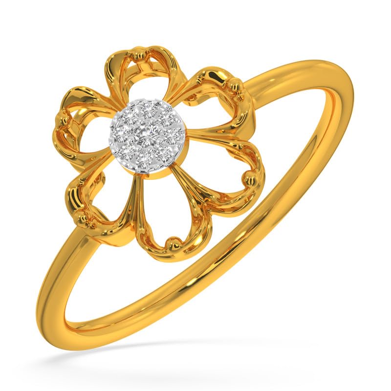 KISNA 14k/18k Real Gold & Diamond Ring | Diwali, Rakhi Rakshaband...