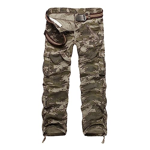Pantalon cargo de randonnée camouflage 1 avec 8 poches pour homme 56