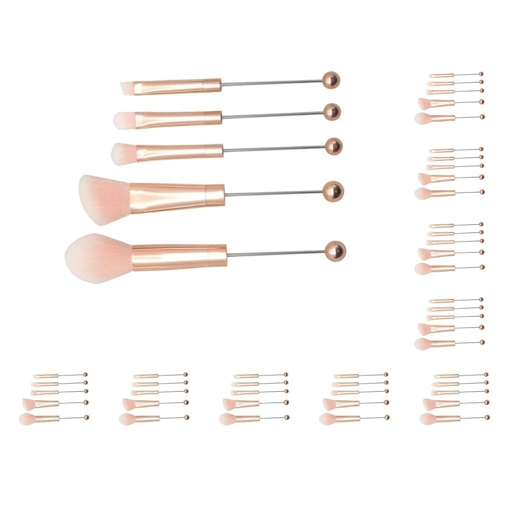 10 Set 5 Stück Perlen Lidschattenpinsel Augenbrauen Make-up Pinsel Kit für Frauen Erwachsene Schwester