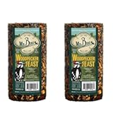 2-Pack Mr&period; Bird Woodpecker Feast Small Cylinder &vert; Wild Bird Food for Outdoor Birds &vert; Backyard Birdfeeding