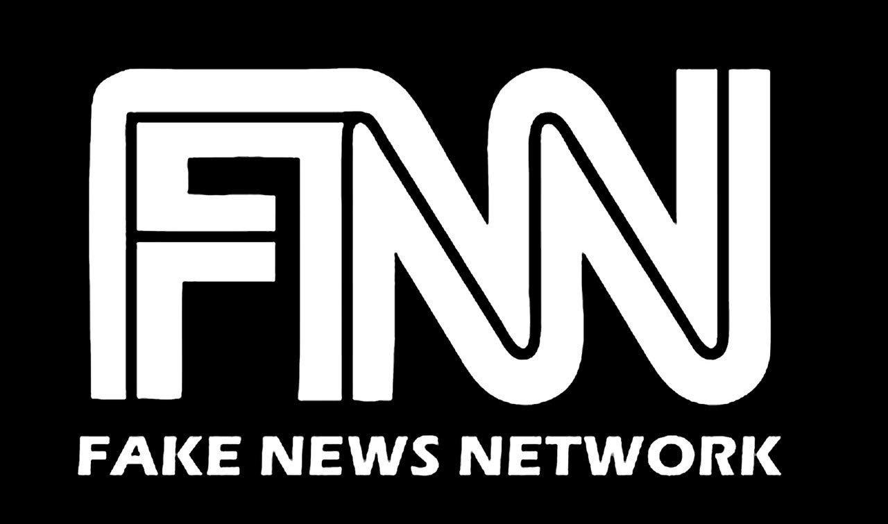 FNN Fake News Network Funny Decal Vinyl Sticker|Cars Trucks Vans Walls Laptop|White |5.5 x 3.2 in|DUC1758