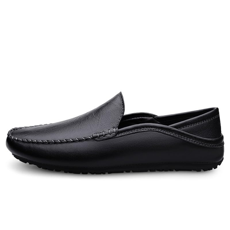 Men's Loafers Shoes Simple PU Leather Driving Style Loafer Flexible Lightweight Slip Resistant Classic Slip-ons3