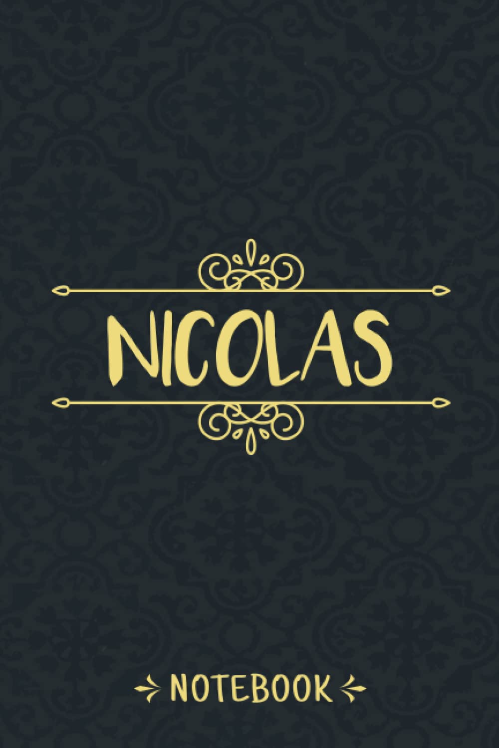 Nicolas Notebook: Personalized Name Vintage Journal For Nicolas, Birthday Gift For Men, Boys, Friends And Boyfriend, 6x9, 120 Ruled Pages, Matte Finish Cover