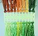 Hyamass 10-Pack Embroidery Floss Organizer Cards - Durable Cross Stitch Thread Holders Storage Tool, Portable Craft Storage for Sewing/Needlework Projects