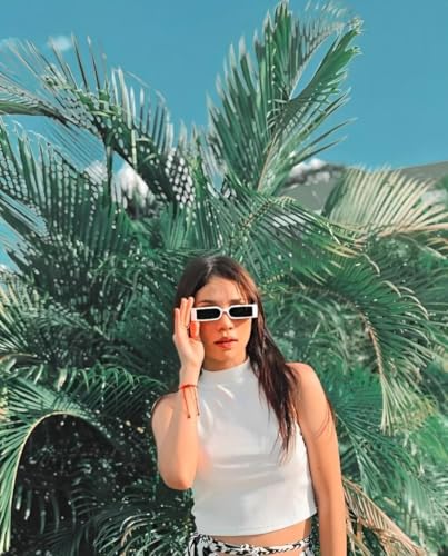 Retro Small Rectangle Sunglasses for Men and Women Driving Glasses 100% UV Protection2