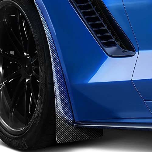 Paraspruzzi Auto 2pcs in fibra di carbonio effetto...