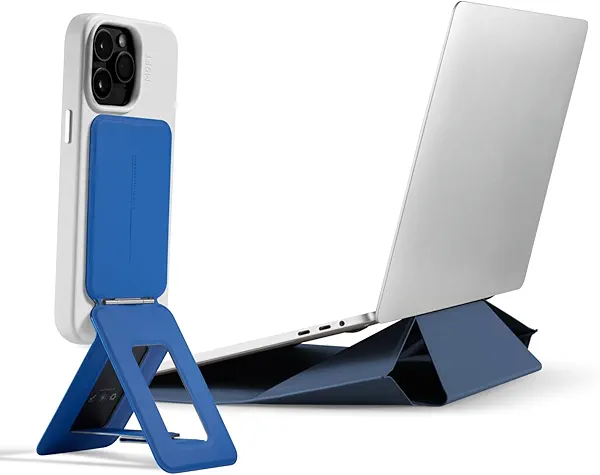 MOFT Laptop Sleeve Bag for 15"-16" Deep Blue & Phone Tripod Stand Sapphire