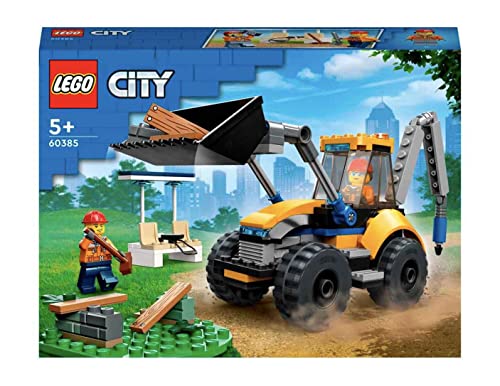 LEGO 60385 City Great Vehicles Excavator Building Set with Mini Figures and Accessories, Gift Idea, Building Kit for Children Over 5 Years