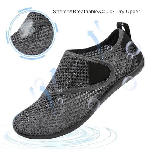 Image of Spesoul Womens and Mens Water Shoes Breathable Quick Dry Soft Barefoot Aqua Socks for Hiking Swim Beach Surf Yoga Sport