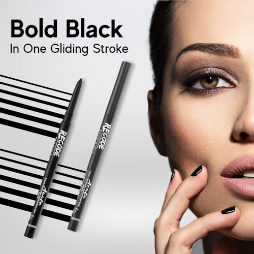 Recode Black Acute Matte Kajal Pencil 14 Hours Stay Comes With Waterproof & Smudgeproof Formula 0.35G - Image 2