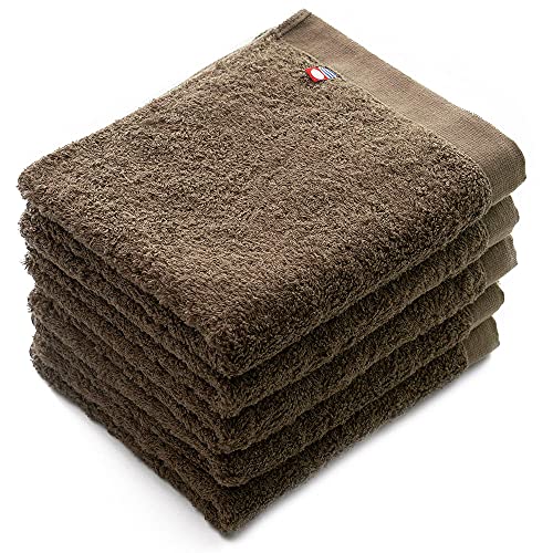 今治タオル フェイスタオル リゾート ホテル タオル 5枚セット ブラウン まとめ買い 日本製