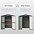 HHOK 6.5FT x 4.2FT Metal Outdoor Storage Shed, Large Lockable Metal Garden Shed with Air Vent Doors for Backyard Patio Lawn to Store Tools, Bikes, Pet Room, Lawnmowers - Black Outdoor Storage Shed