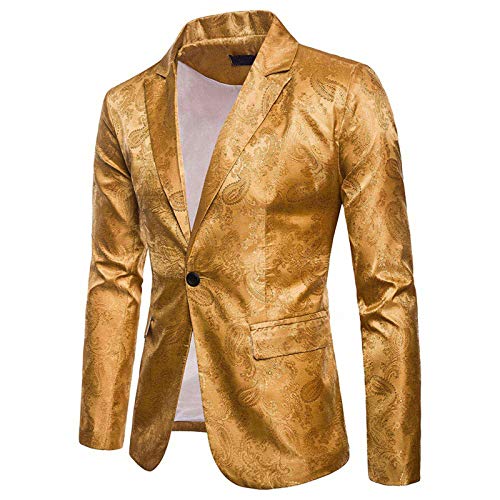 FSFA Giacca da Uomo Blazer Modello Scuro Stile Tribunale ReTro