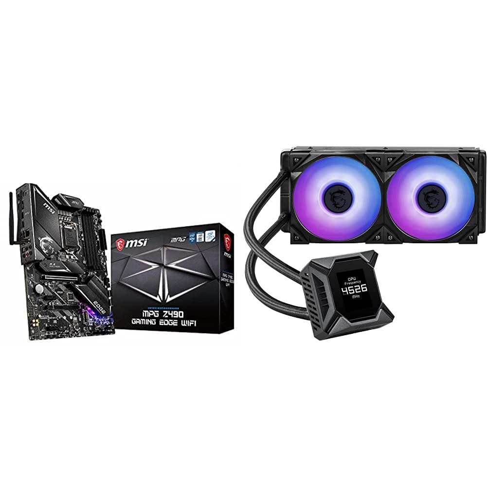 Buy MSI MPG Z490 GAMING EDGE WIFI ATX Motoard MPG CORELIQUID K240 CPU