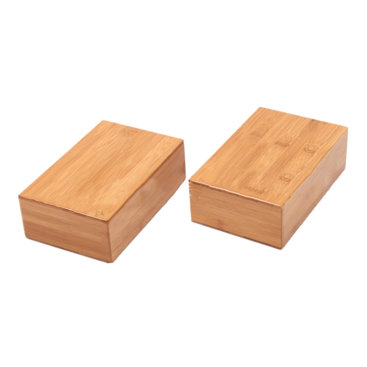 GAROZATION Yoga Blocks and Strap Set Yoga Pilates Meditation Props Wooden Brick Home Fitness Accessory