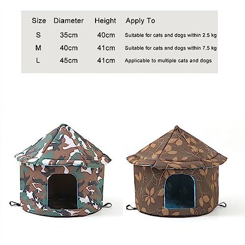 Panier chat fermé et niche petit chien dôme chaud hiver blanc 35cm - 4