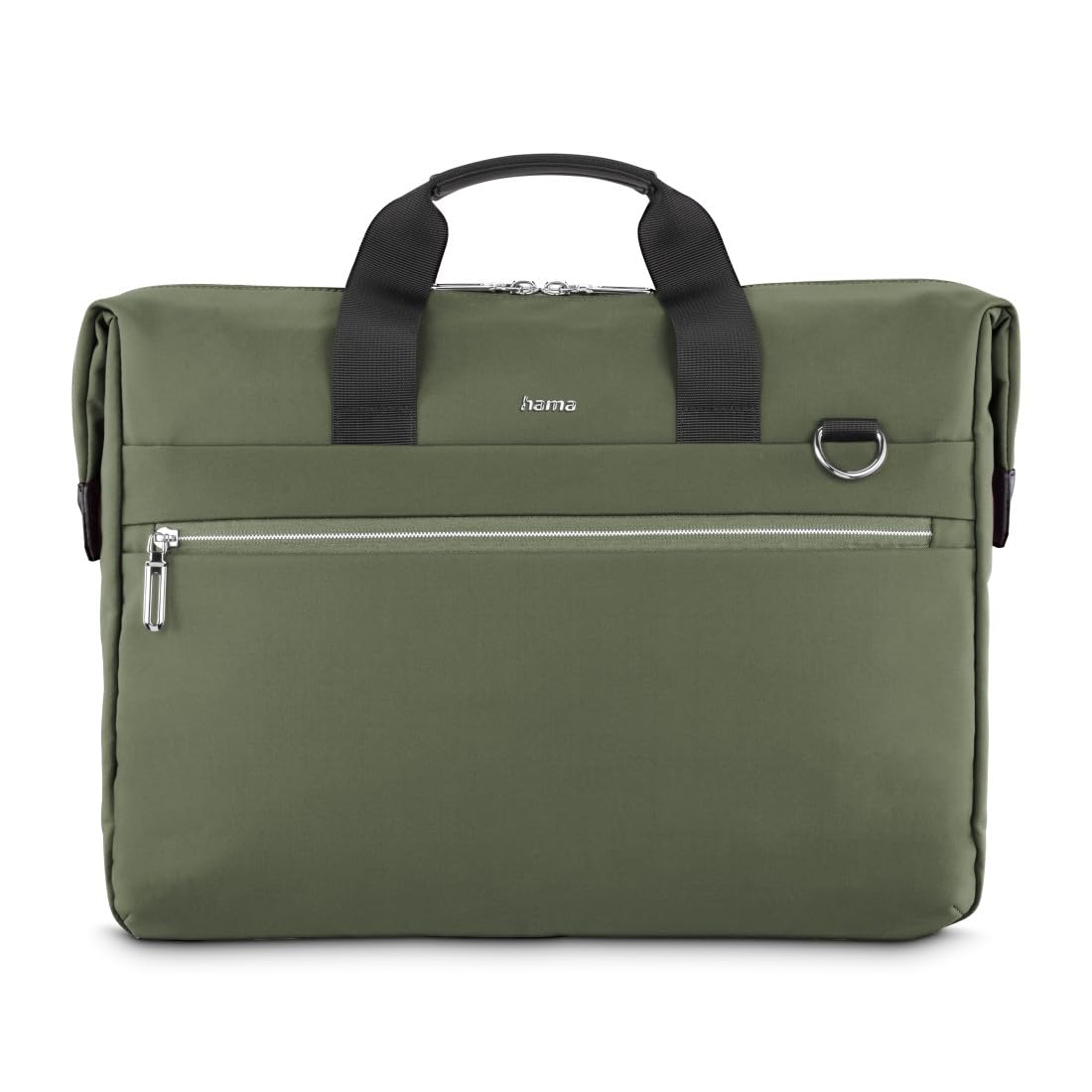 Hama | Maletín para portátil 13,3 pulgadas (funda protectora ordenador resistente acolchada compartimento tablet 12,9 bolso portátil 14,1 pulgadas bandolera ajustable ligera trabajo 10 litros) verde
