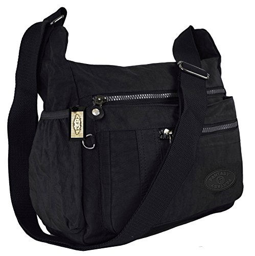 GFM Bolso bandolera de nylon para mujer (NCB-2)(Estilo S503-1503-KL)