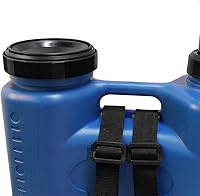 Vista 3 de Pulverizadores de 4 galones en césped y jardín con boquillas ajustables mochila manual pulverizador de bomba de mano, color azul